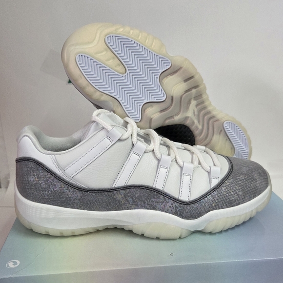 Air Jordan 11 \'CNY Year of Snake\' White Sneakers, Size 11  HQ7000-001 BNIB
